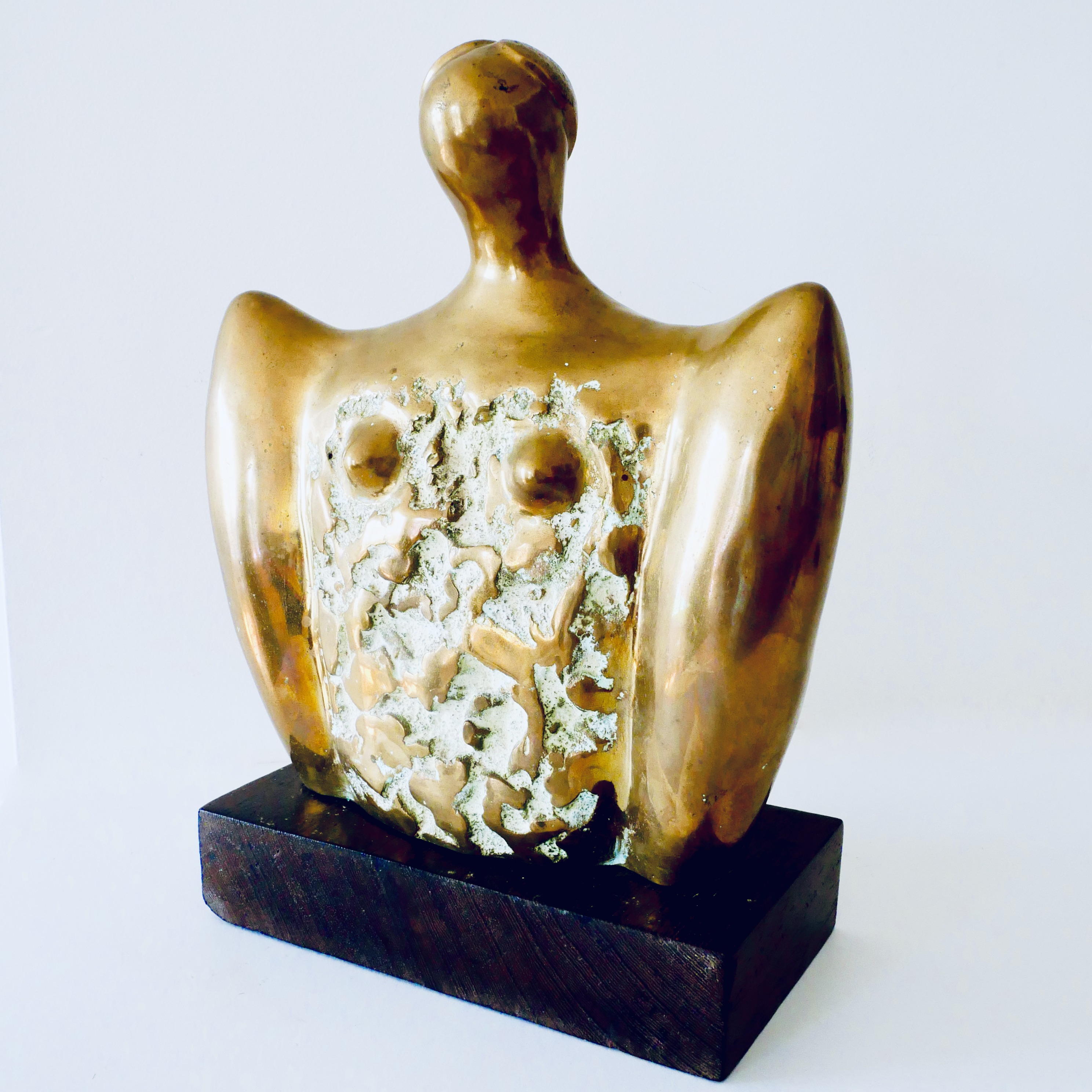 Bronze Bust of a Woman, Kinshasa School, Zaire - 4