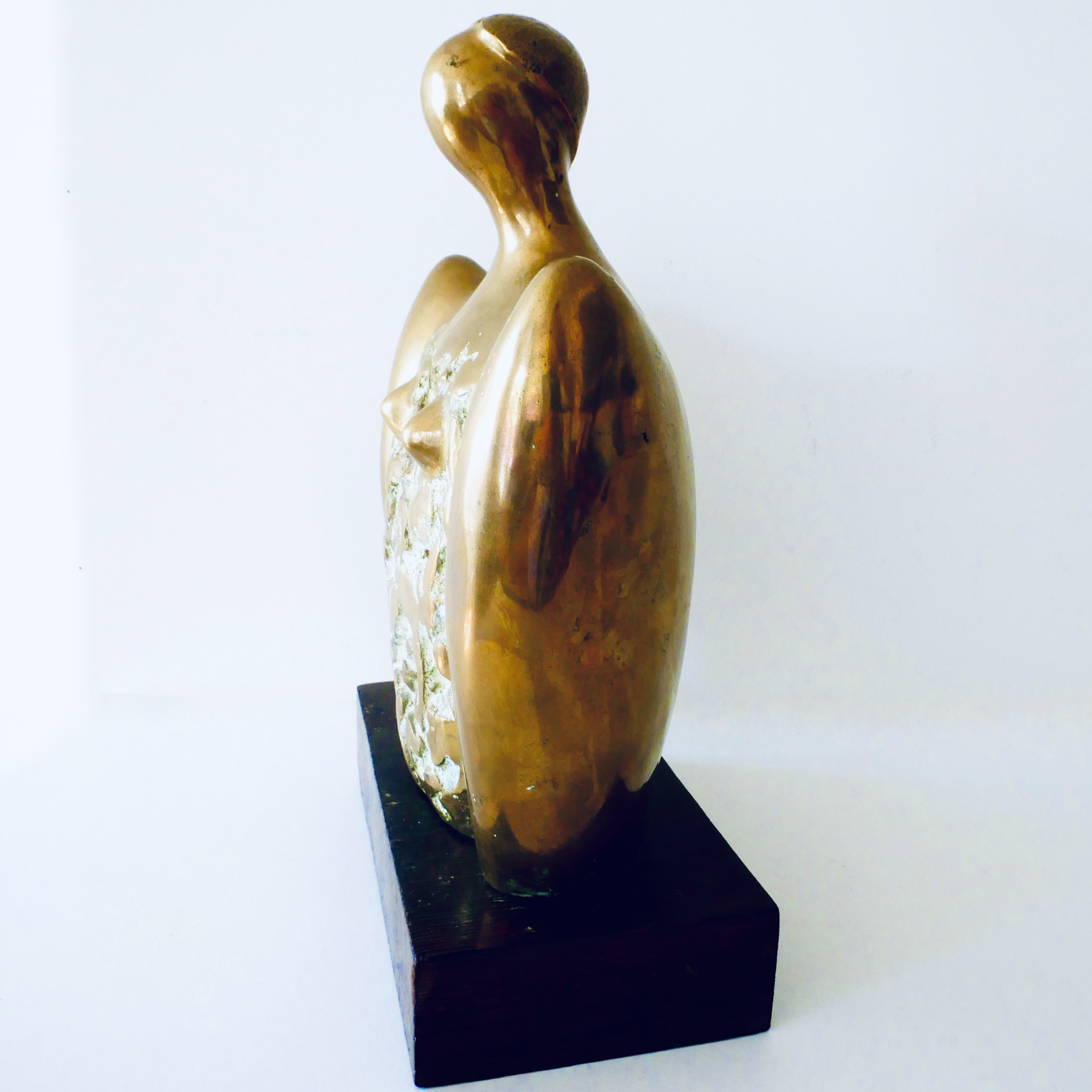 Bronze Bust of a Woman, Kinshasa School, Zaire - 5
