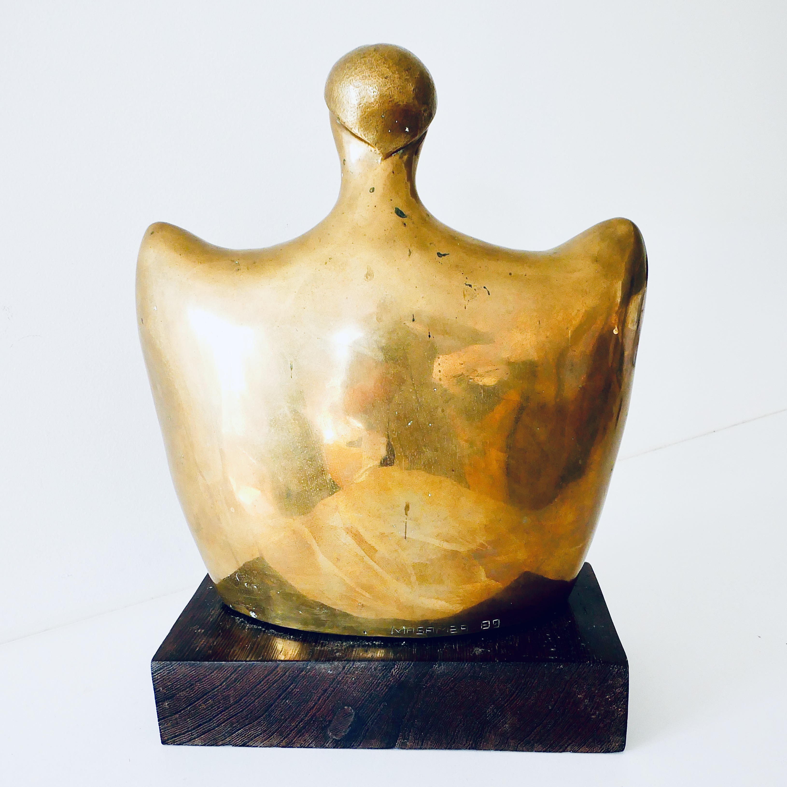 Bronze Bust of a Woman, Kinshasa School, Zaire - 6