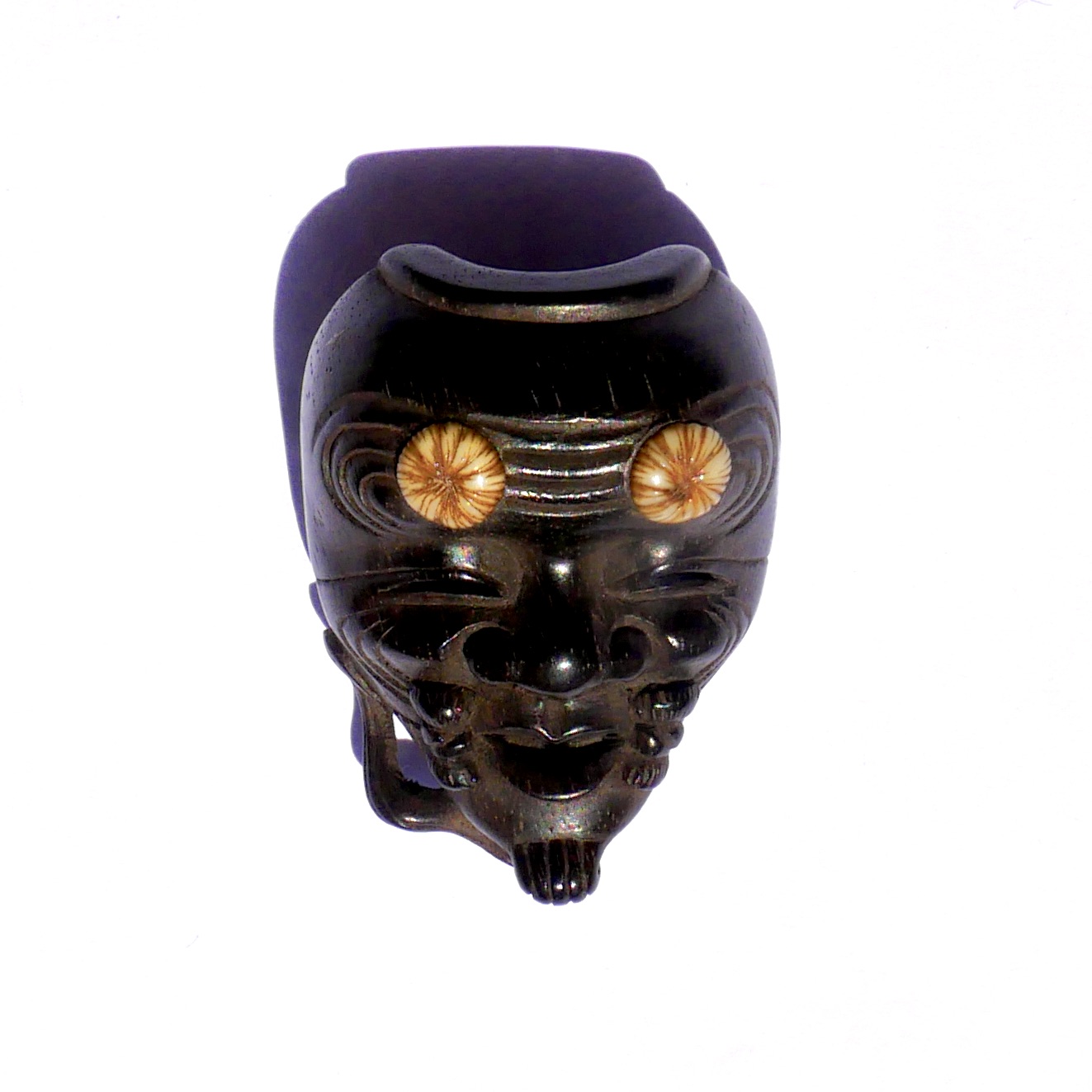 Ojime, Okina, Wood, Japan, Edo Period - 2
