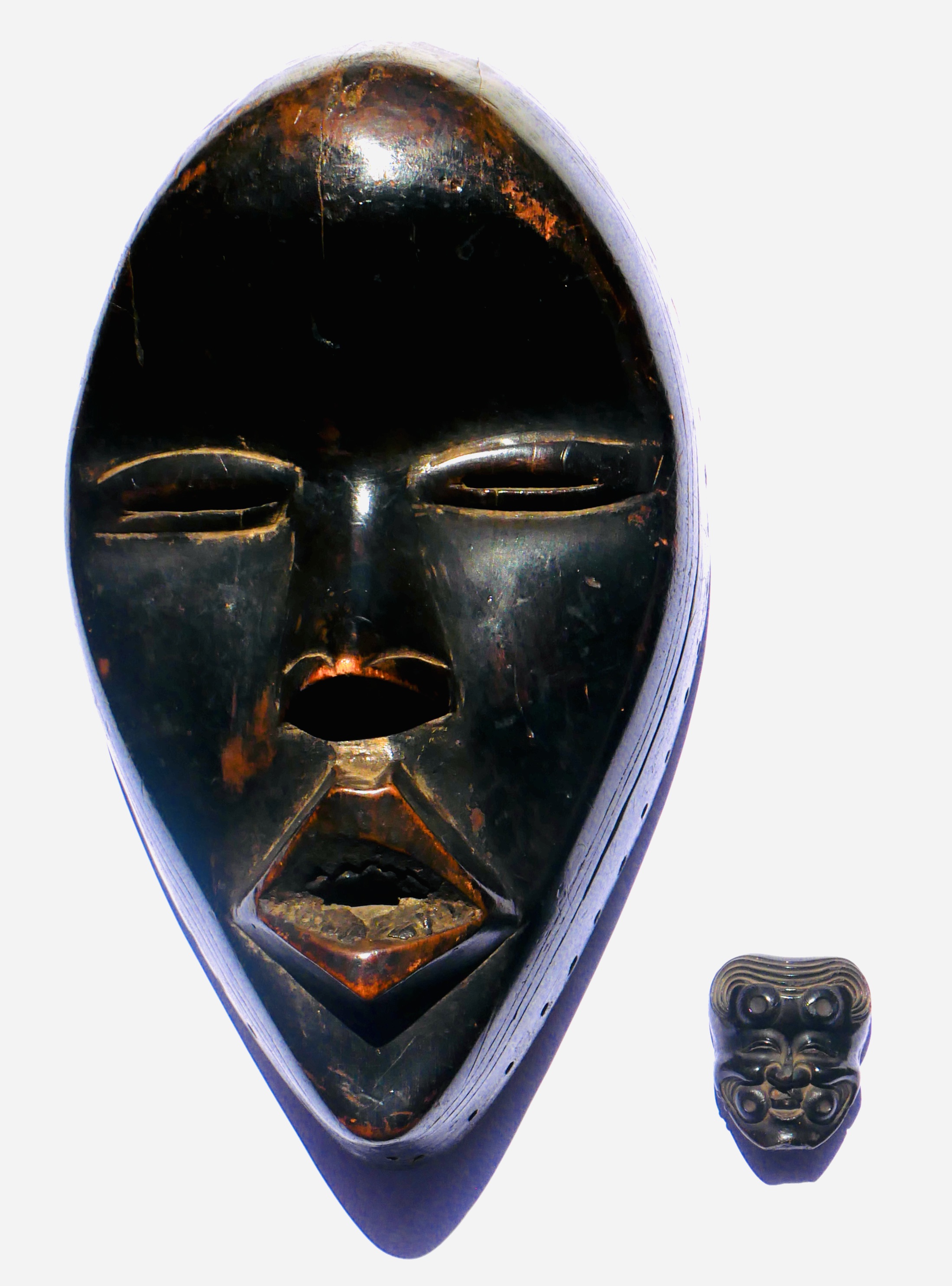 Miniature Mask, Ojime, Wood, Japan, Edo Period - 7