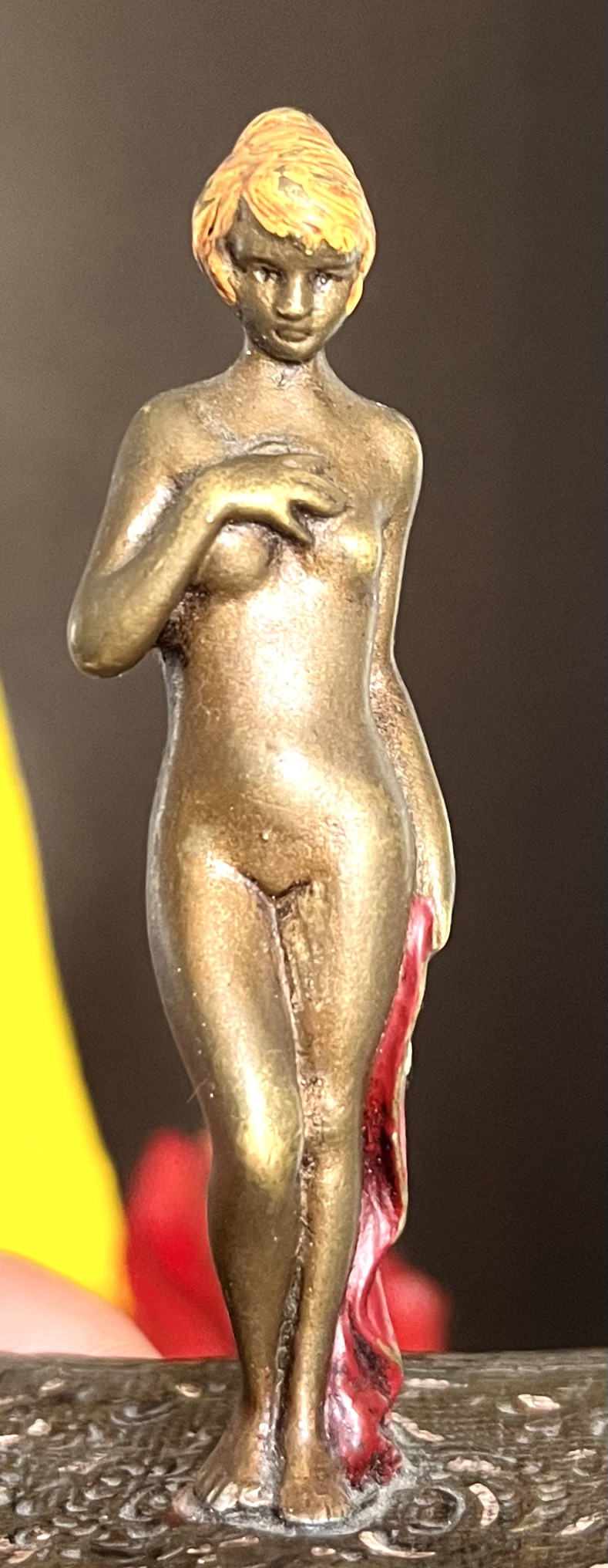 Bronze de Vienne, Jeune Femme Nue sur Tapis Oriental, Autriche, debut 20e - 10